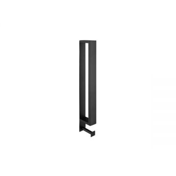 Handdoekhouder Cubic 40cm mat zwart met handdoekhaak