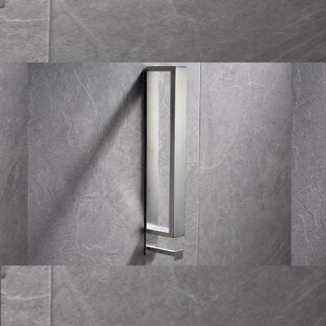 Handdoekhouder Cubic 40cm roestvrijstaal met handdoekhaak