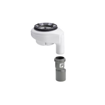 Sifon met verticale uitlaat, inbouwhoogte 80mm