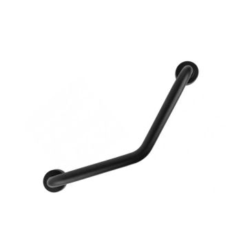 Badgreep Curve gebogen mat zwart