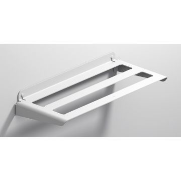 Aluminium handdoekrek 60x27,5cm wit, geschikt voor buiten gebruik