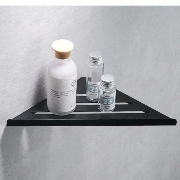 Corner Shelf / Hoek planchet Bermuda mat zwart 30,5 cm