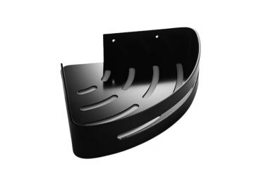 Corner Shelf / Hoek planchet zeephouder Rondo mat zwart