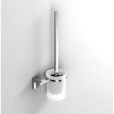 Toiletborstel Eletech chroom met houder