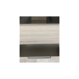 Badmeubel Kubic 80 cm, licht eiken met solid surface wastafel