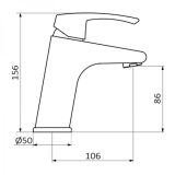 Wastafelkraan Ten Pro XL Plus chroom
