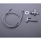 Bidetdouche of toiletdouche met stopkraan en slang 150cm chroom