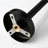 Staande bad uitloop Tube mat zwart