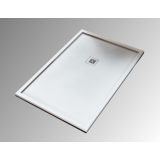 Composiet Light douchebak Chicago met rand 80x110cm wit