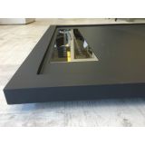 Composiet douchebak Subway Eco 90x120cm antraciet met afvoergoot structuur egaal