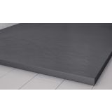 Composiet douchebak met rand Stone ECO 90x170 antraciet structuur granito