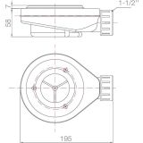 Composiet douchebak Solid ECO 90x120cm zwart structuur leisteen