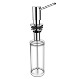 Inbouw zeepdispenser Lux chroom voor bladmontage