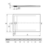 Douchebak New York Maatvoering