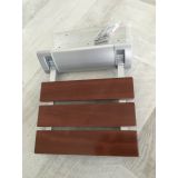 Douchestoel Teak met aluminium frame inclusief bevestiging