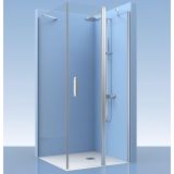 Draaideur met vaste wand en vaste zijwand Padel