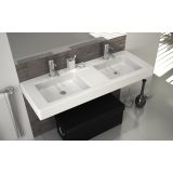 Dubbele wastafel New York 120cm detail