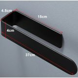 Handdoekhouder Slim 37 cm zwart