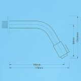 Inbouw fonteinkraan Tube mat zwart