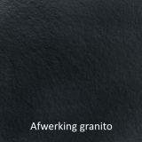Composiet douchebak met rand Stone Eco 79x130 antraciet structuur granito
