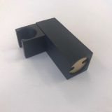 Kantelbare handdouche houder Cuadro metaal vierkant mat zwart