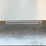 Badmeubel Nogal 80cm, noten 'look' met 5cm composiet wastafel