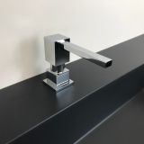 Inbouw zeepdispenser Quadro chroom voor bladmontage