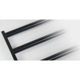 Inklapbaar handdoekrek Gancho inclusief 5 haakjes 58cm mat zwart