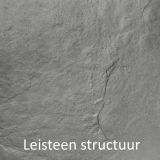Composiet douchebak Solid ECO 80x119,5cm antraciet structuur leisteen