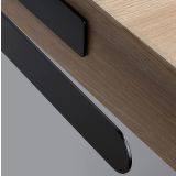 Handdoekhouder Slim 37 cm zwart