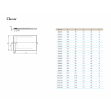 Composiet douchebak Clever