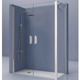 Pendeldeuren met vaste zijwand Padel