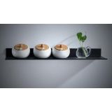 Shelf / Planchet Kubik mat zwart 50cm