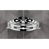 Corner Shelf / Hoek planchet zeephouder Rondo chroom