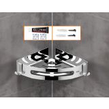 Corner Shelf / Hoek planchet zeephouder Rondo chroom