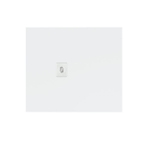 Solid Surface douchebak Maui Eco 90x100 cm wit