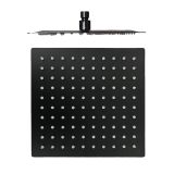 Hoofddouche Slim 20x20cm mat zwart
