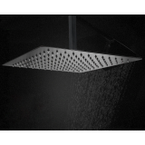 Hoofddouche Slim 40x40cm mat zwart