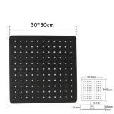 Hoofddouche Slim 30x30cm mat zwart