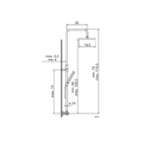 Regendoucheset Vegas Chroom met aansluiting voor bestaande douchekraan