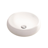 Composiet opbouw waskom rondo Ø36cm mat wit