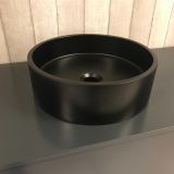 Ronde composiet opbouw waskom ø37,5cm Sevilla nero