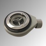 Composiet douchebak met rand Stone ECO 90x170 antraciet structuur granito