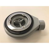 Composiet douchebak Solid ECO 80x119,5cm antraciet structuur leisteen