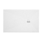 Composiet douchebak Slim Eco 93.5x140 cm leisteen wit