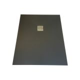 Composiet douchebak Solid Eco 90x120cm antraciet structuur egaal