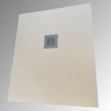 Composiet douchebak Solid ECO 77x90cm beige structuur egaal