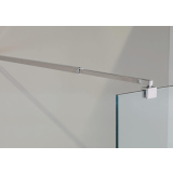 Douchewand op maat Walk In met draaibaar deel