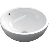 Keramische ronde opbouw waskom Bola ø45cm wit
