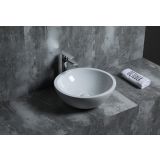 Keramische ronde opbouw waskom Bola ø45cm wit